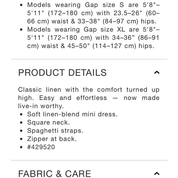 NWT Gap Linen Blend Mini Dress TALL in Slipper Red sz S *TALL Sleeveless Strappy - Picture 10 of 10